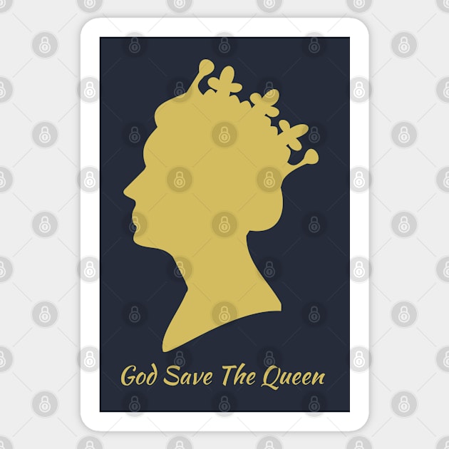 Queen Elizabeth II Memorial Tribute Sticker by teecloud